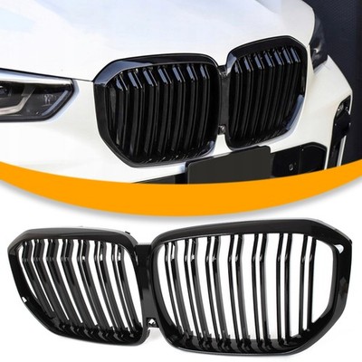 KÜHLERGRILL ZWISCHEN DEN SCHEINWERFERN (NIEREN) GLÄNZEND DOUBLE BAR FÜR BMW X5