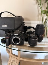 Nikon D7100 DSLR Camera 24.1MP Black with 18-55mm  70-300mm Lenses, Autofocus