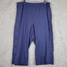 Soft Surroundings PXL Purple Wide Leg Side Bu...