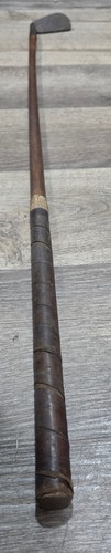 Antiguo Club de Golf Mashie Wilson 12A Ranura Profunda Varilla Madera de Nogal - Imagen 8 de 10