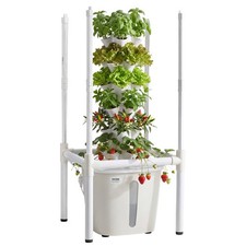 VEVOR Hydroponic Tower Growing System 30 Pods Vertical Garden with Grow Light
