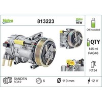 1X Kompressor, Klimaanlage Valeo 813223 Passend FüR CitroËN Peugeot DS