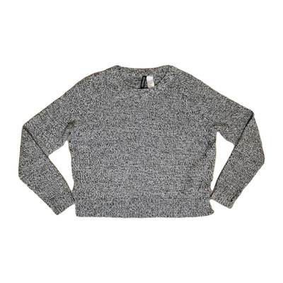 Divided By HM Black & White Long Sleeve Sweater Womens Size S Crew Neck