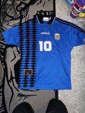 Argentina Adidas 1994 Authentic Maradona 10 Away Football Shirt 