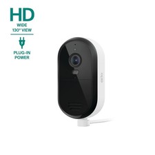 Arlo Essential Security Camera 2025 1080p HD Video, Wired Plug-In Power, Person