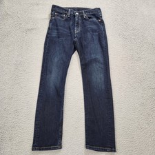 Levis 510 Jeans Mens 30x30 Fits 30x28 Blue Denim Slim Straight Dark Wash
