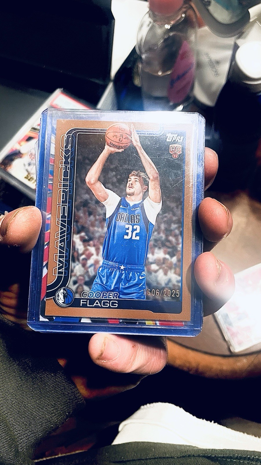 Topps 2025-26 Cooper Flagg Dallas Mavericks Rookie Gold /2025 Card #201
