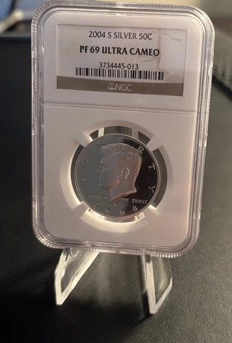 2004 S 50c Silver Proof Kennedy Half Dollar-NGC PF 69 Ultra Cameo