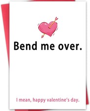 Valentines Day Card for Him Her, Funny Birthday Gift and Anniversary Card for