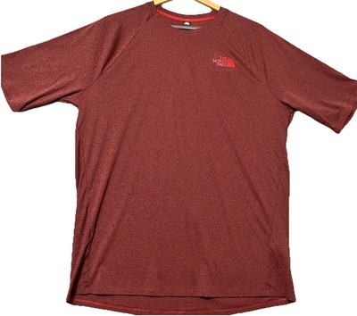The North Face Men s Slim Fit Big Pine T-Shirt Size L Red Heather, Style BPZ3594