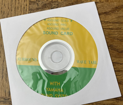 Asound Gold Pro Value Sound Card PC CD Rom Software