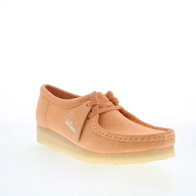 Clarks Wallabee pour femmes en suede orange - Photo 1/4