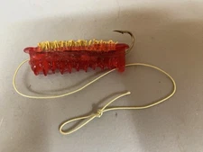 12 Red Woolyback Catfish Dip Bait Stinkbait Worms w/ Single Hooks