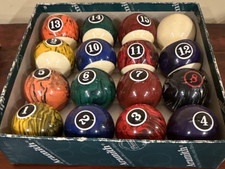 Complete Multicolor Billiard Ball Set