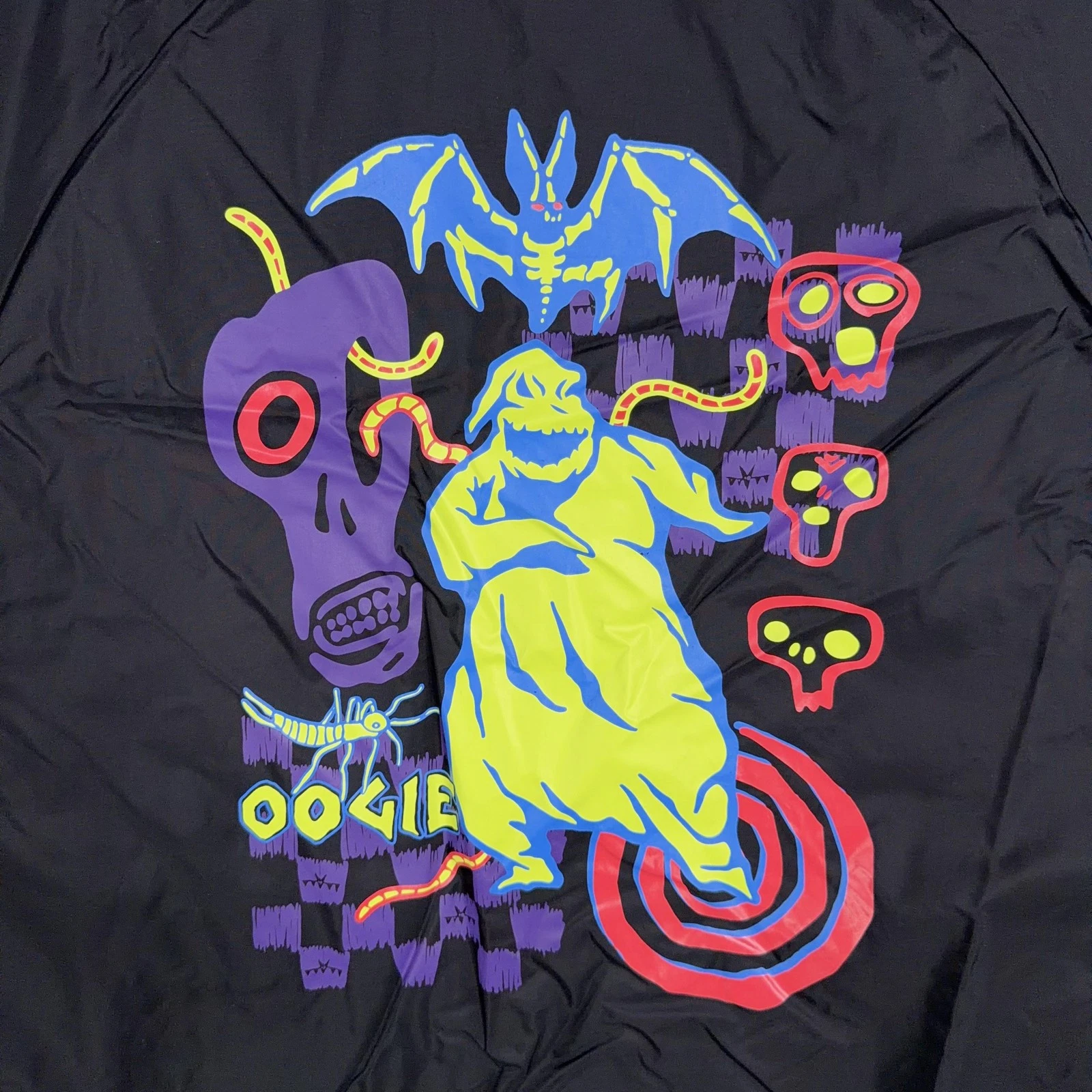 Vans Jacket Mens Medium Black Nightmare Before Christmas Oogie Boogie Coach - product detail image 7