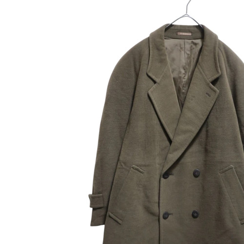 Givenchy, Givenchy Wool Coat Double Jacket XL Brown 80s Vintage Used