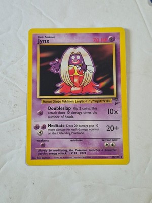 Jynx 45/130 Uncommon Base Set 2 Pokemon Lightly Played