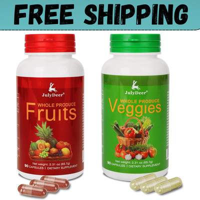 Fruits and Veggies Supplement Balance of Daily Nature 180 Capsules - 2 Bottles