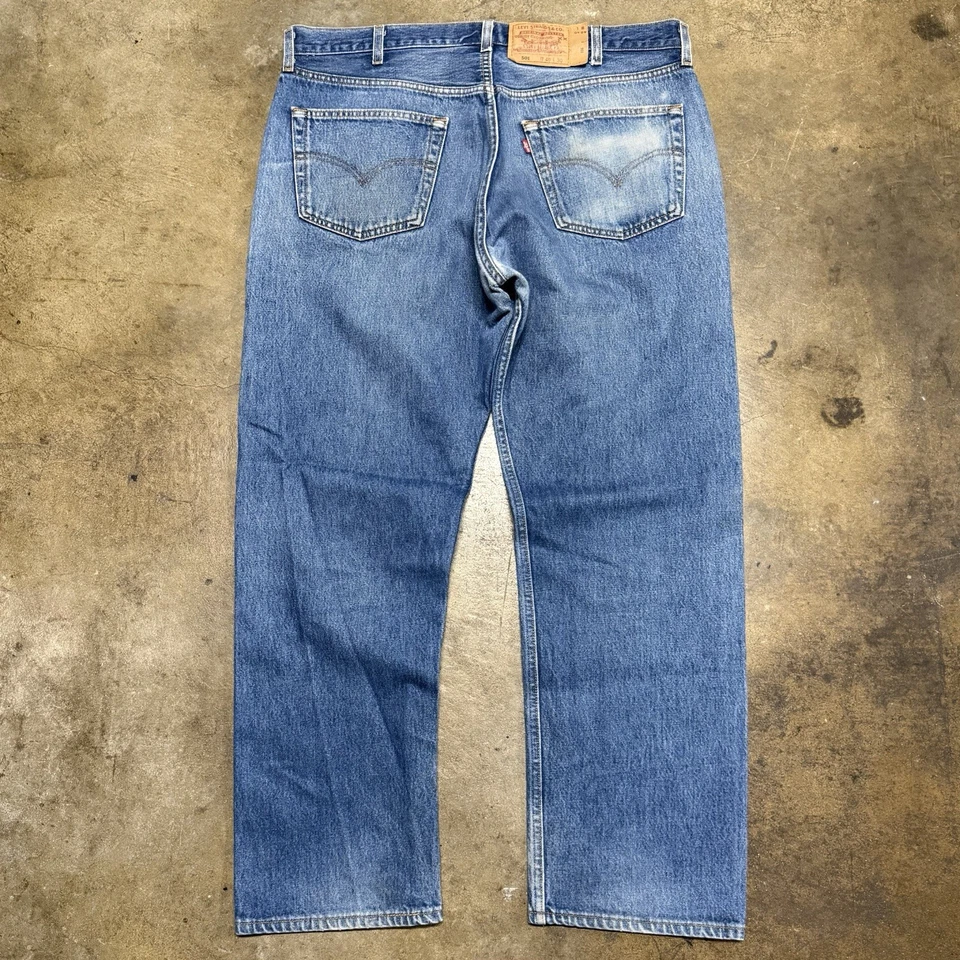 Vintage 1999 Levi's 501 Made In USA True Vintage Denim Jeans Fits 39 x 30 - Image 2 of 4
