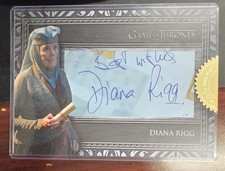 Game of Thrones Complete Series  Vol 2 Diana Rigg oversize cut Autograph 26/30
