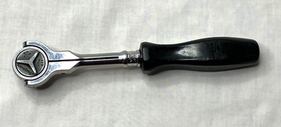 Snap-on Drive Black Grip Round Swivel Head Ratchet TM737 for sale