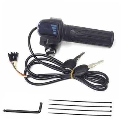 Ebike Full Twist Throttle Grip with Battery Meter Compatible with Ridstar