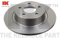 2X Bremsscheibe NK 202564 2 Bremsscheiben Hinterachse Hinten FüR Ford