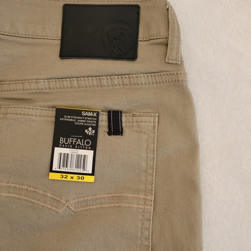 Buffalo David Bitton Jeans Men 32x30 Sam-X Slim Straight Denim Meas 34x30 NWT - Bild 8 von 16