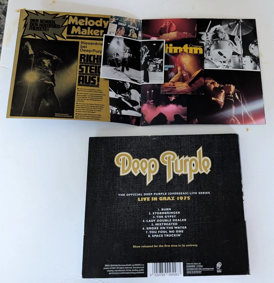 DEEP PURPLE live in graz 1975 CD 2014 Digipak - Bild 2 von 2