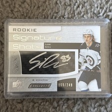 2018-19 Upper Deck Engrained Rookie Signature Shots SAMI NIKU Auto RC #/249
