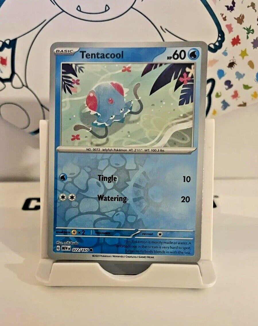 Tentacool 072/165 Reverse Holo Pokemon Scarlet & Violet 151 NM