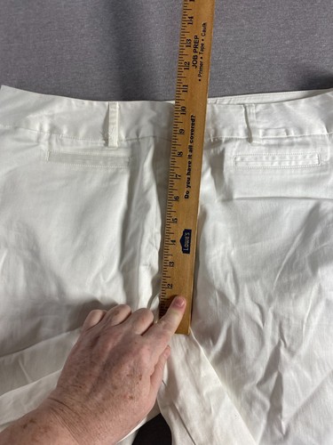 NY Collection shorts White Lined womens Size 16 NEW Bermuda Dressy - Picture 14 of 14