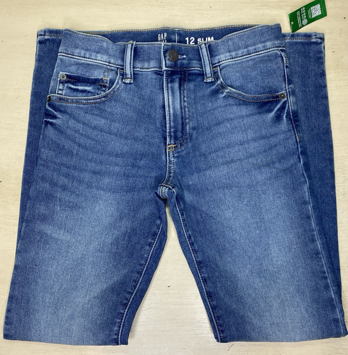 Gap Kids Boys Denim Jeans Lot of 3 Blue Black Pairs Size 12 Slim Zip Pants - Picture 5 of 18