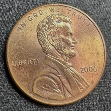 2006-P Lincoln Memorial Cent, BU, RB, FULL BEARD/STEPS, MS QUALITY!   01-0055