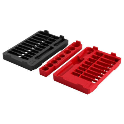 Milwaukee 48-22-9487T 47PC 1/2'' Drive SAE & Metric Ratchet/Socket PACKOUT Trays