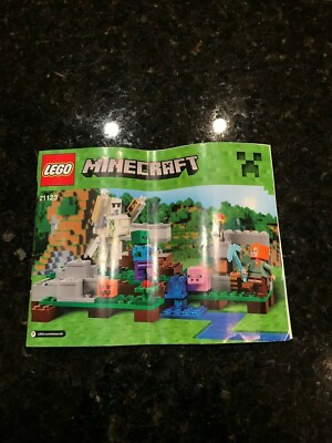 LEGO Minecraft The Iron Golem 21123 INSTRUCTION MANUAL ONLY