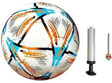 World Cup 2022 Football with Pump Outdoor Football - Size: 5(Color - MultiColor)