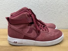 Nike Air Force 1 High Shoes University Red Suede Sneakers 315121-610 Men s 13