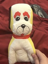 Vintage Yellow Dog Plush Toy