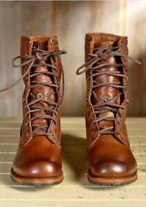 Top Qualitat Herren Neu Handmade Braun Militarstiefel Manner Hohe Ankle Combat Schuhe Ebay