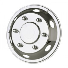 1 x pair 17.5" Front Deluxe Style Wheel Trims DAF ,MAN ,Mercedes - Free Postage