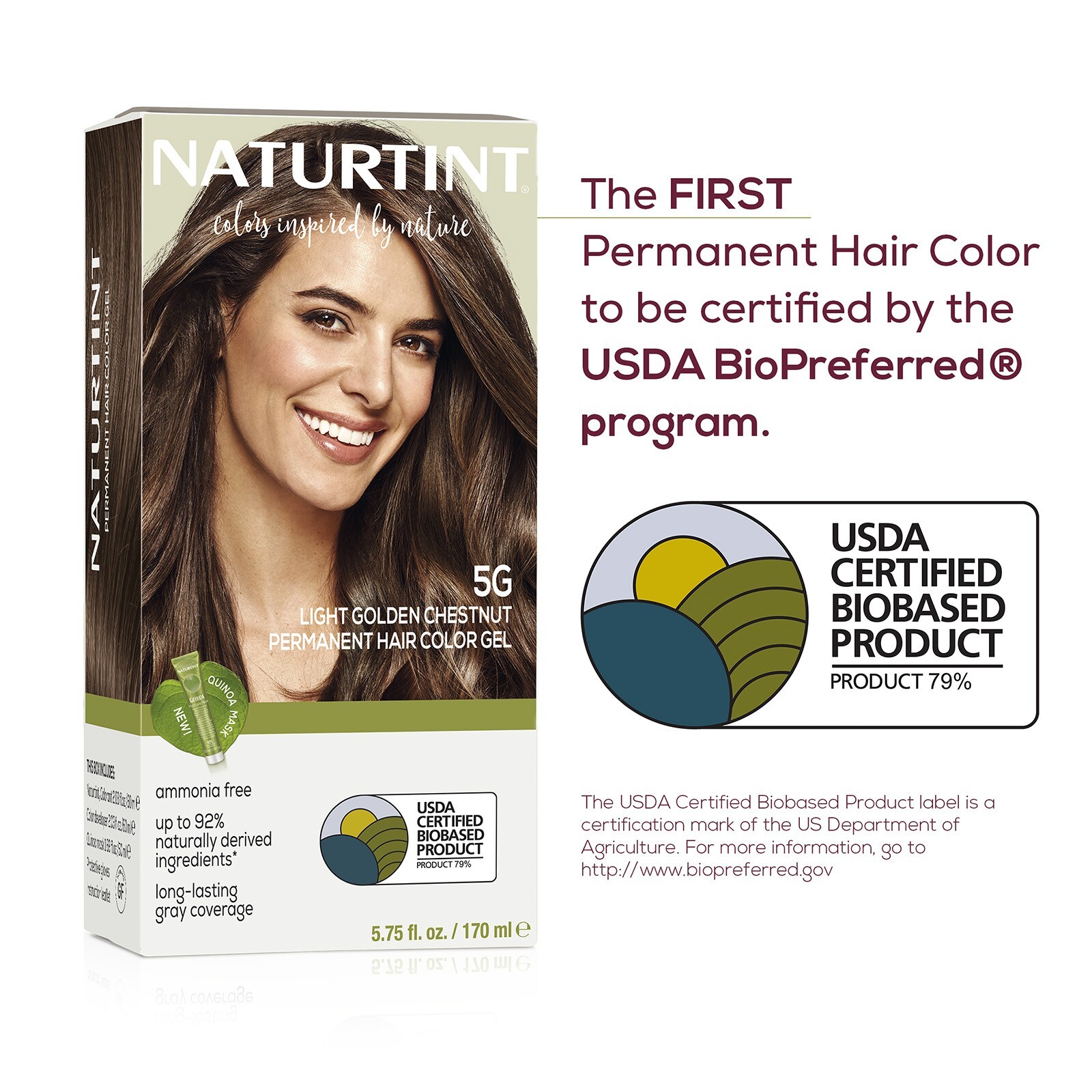 Naturtint Permanent Hair Color - 5G Light Golden Chestnut 5.07 Fl Oz (Pack of 1)