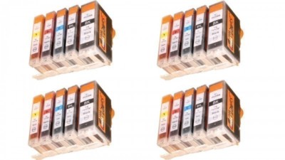 20 XL Patronen für Canon Pixma iP4500 iP5200 iP5300 iX4000 PGI-5 CLI-8