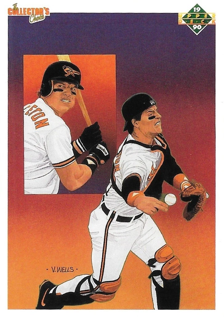 1990 Upper Deck Mickey Tettleton #60 Team Checklist Baltimore Orioles Baseball