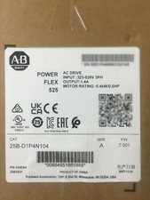 New Sealed Allen-Bradley 25B-D1P4N104 PowerFlex 525 0.4kW 0.5Hp AC Drive