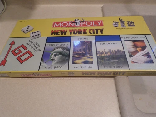Vintage Monopoly New York City Edition NYC 1995 Board Game Hasbro New Sealed😁