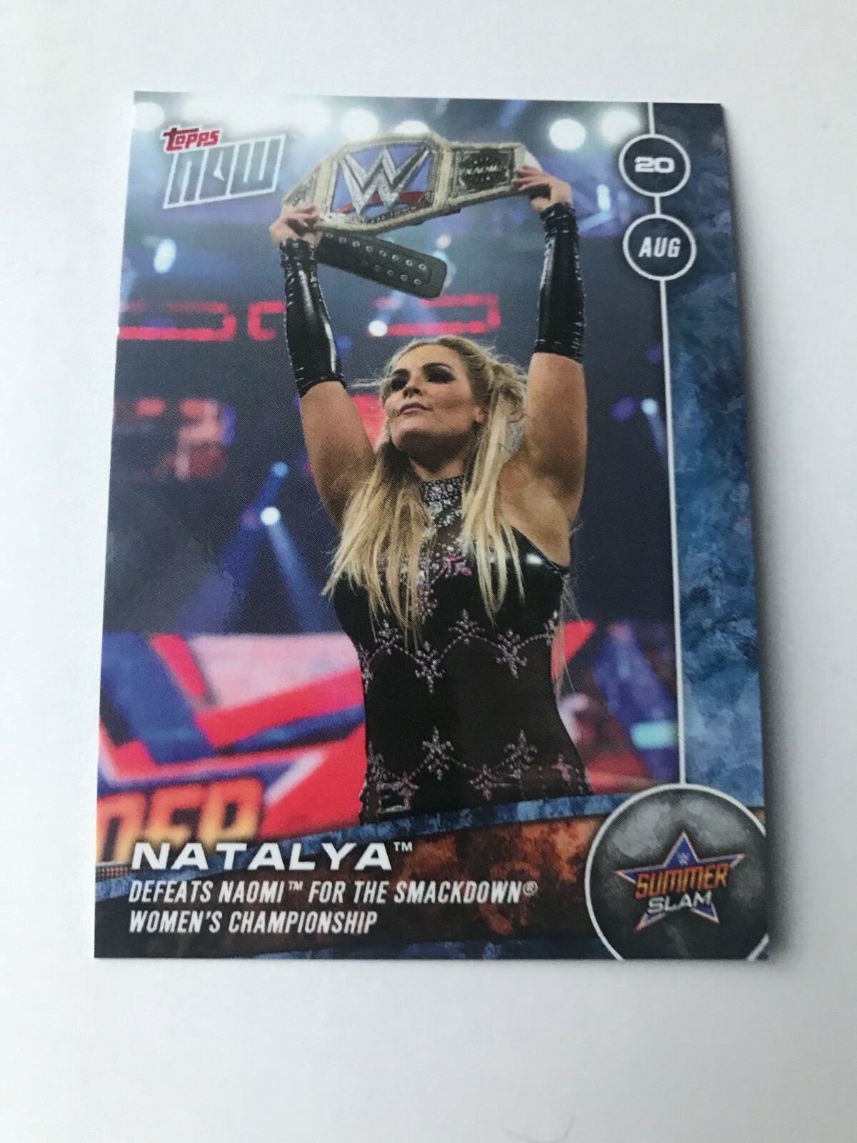 Natalya #126 Wrestling Cards 2017 Topps Now WWE trading card — raw and PSA graded price guide