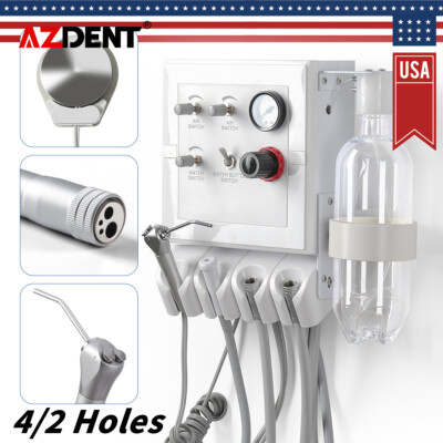 Dental Portable Turbine Unit Weak Suction Work with Air Compressor 4Hole / 2Hole
