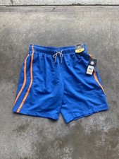 Speedo Men s Two-Way Stretch Water Shorts Sun Protection Blue/Orange Small NWT