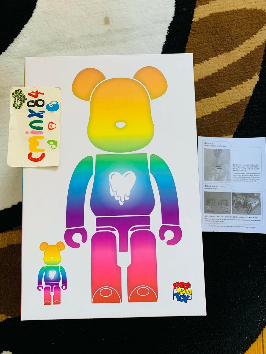 BE@RBRICK - EMOTIONALLY UNAVAILABLE × BE@RBRICK Emotionally Unavailable Bearbrick Be@rbrick 1000% Clear Red